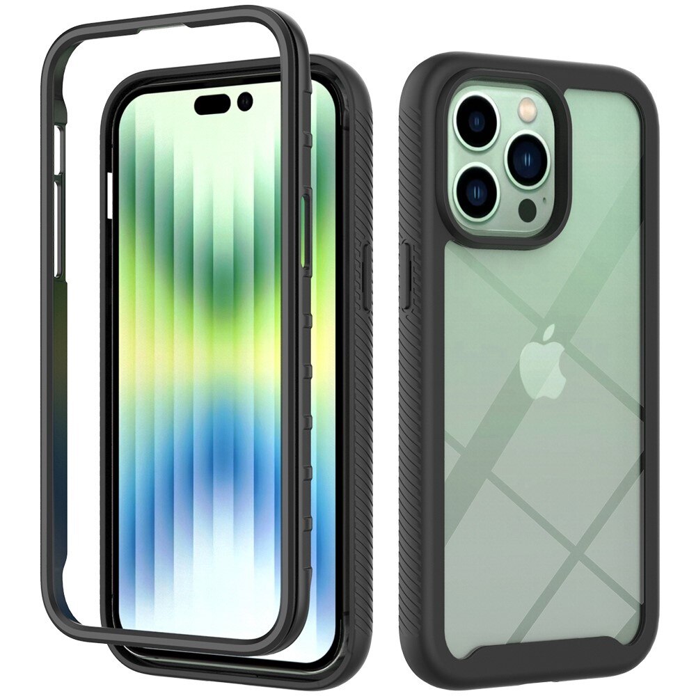 Coque de couverture complète iPhone 14 Plus, Noir