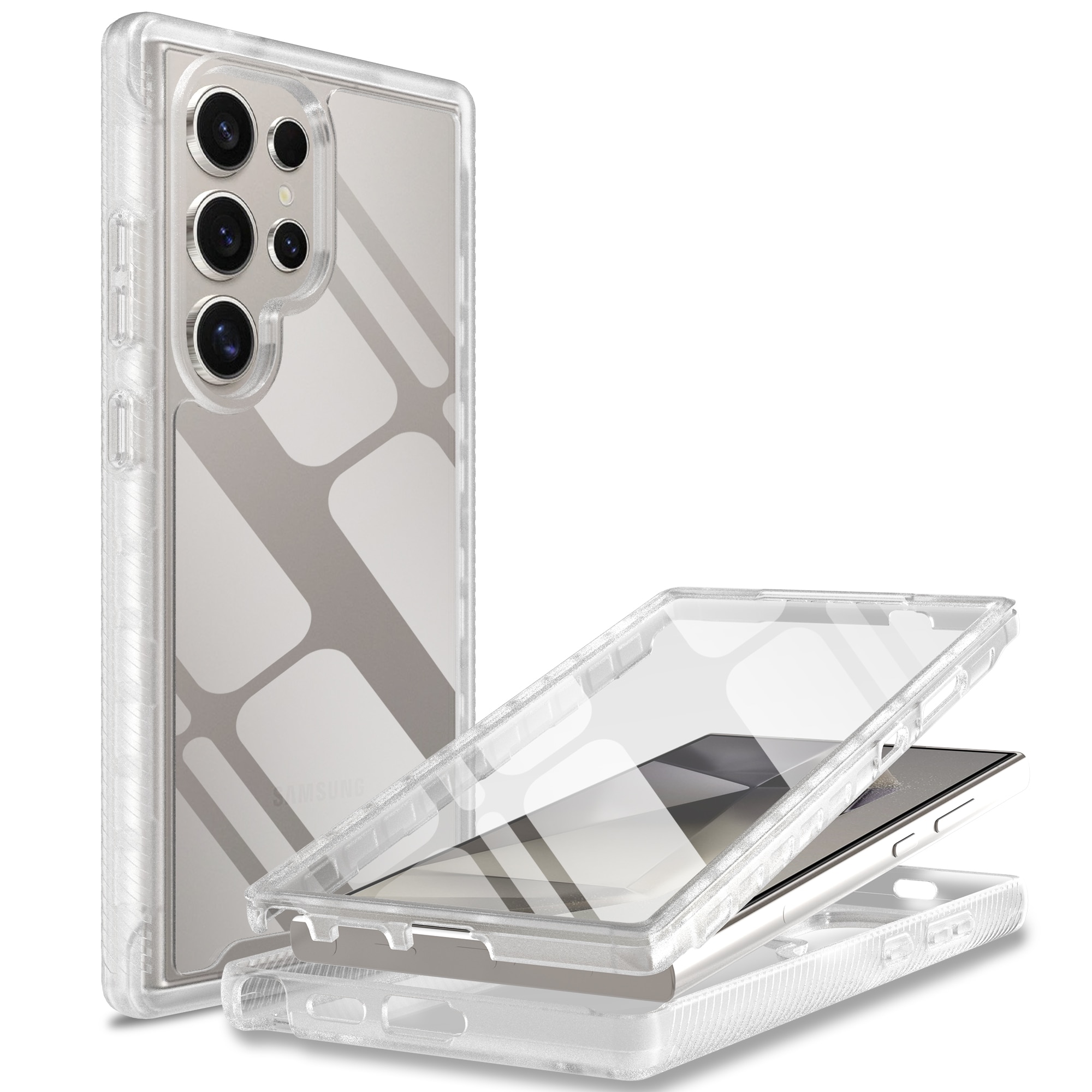 Coque Full Protection Samsung Galaxy S22 Ultra, Transparent
