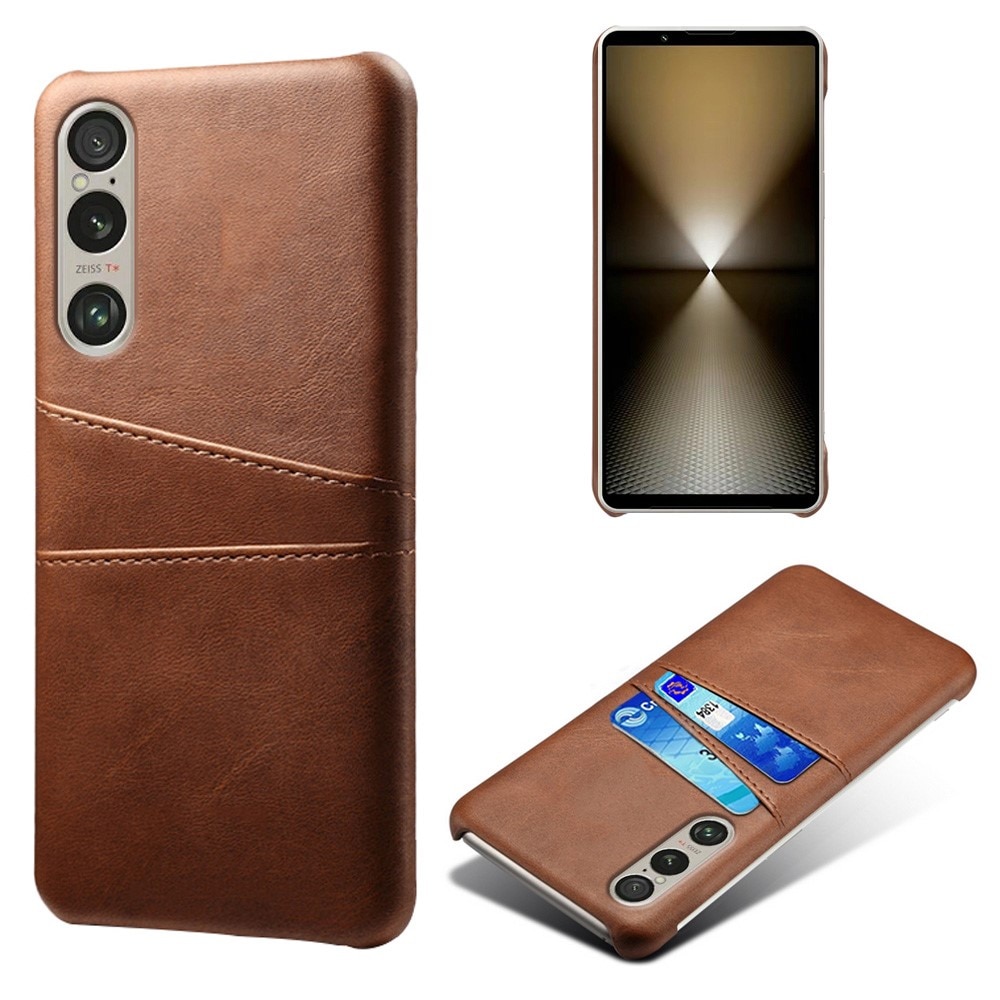 Coque Card Slots Sony Xperia 1 VII, Marron