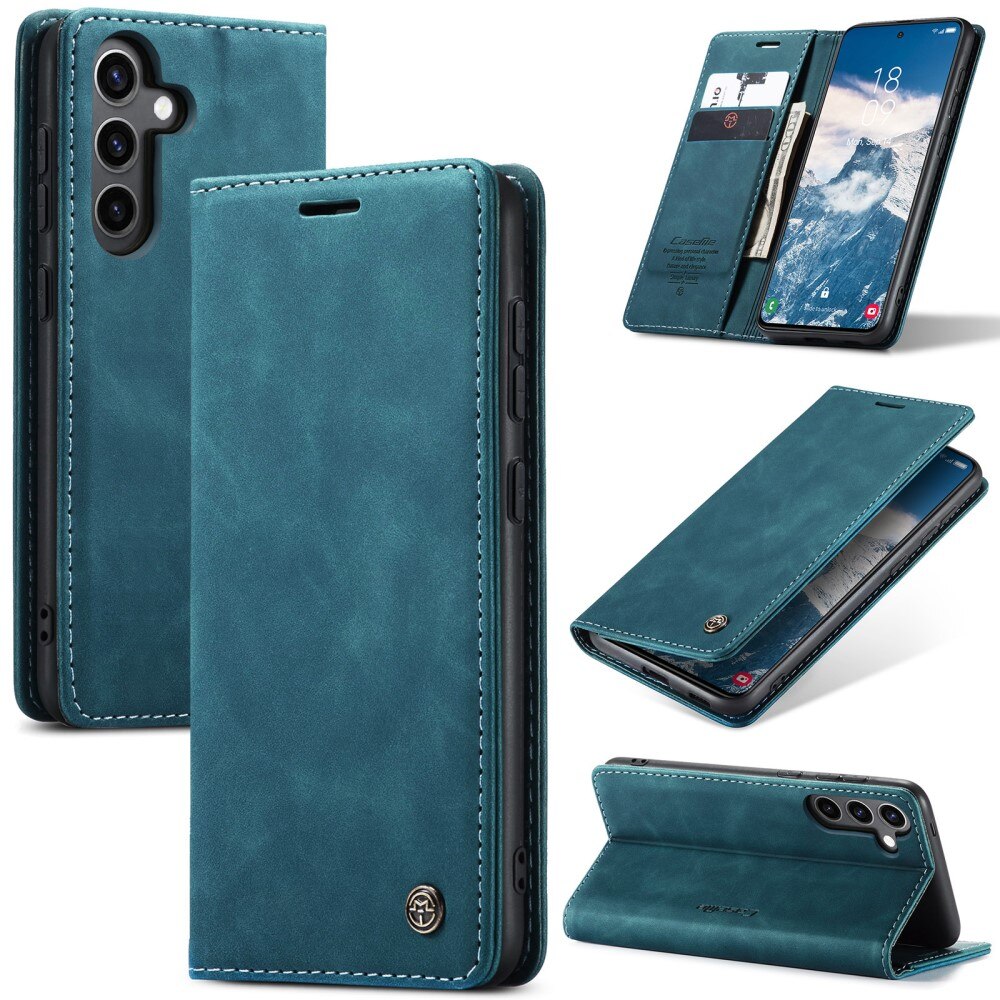 Étui portefeuille mince Samsung Galaxy S24 FE, Bleu