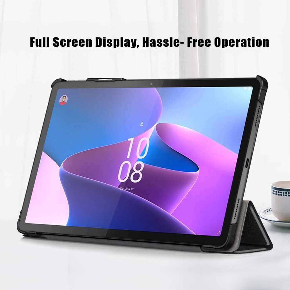 Étui Tri-Fold avec porte-stylo Lenovo Tab P11 Pro (2nd Gen), Noir