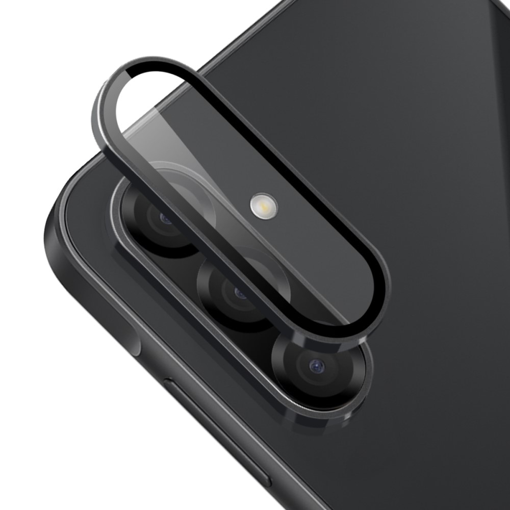 Protecteur d'objectif aluminium verre trempé Samsung Galaxy A36, Noir