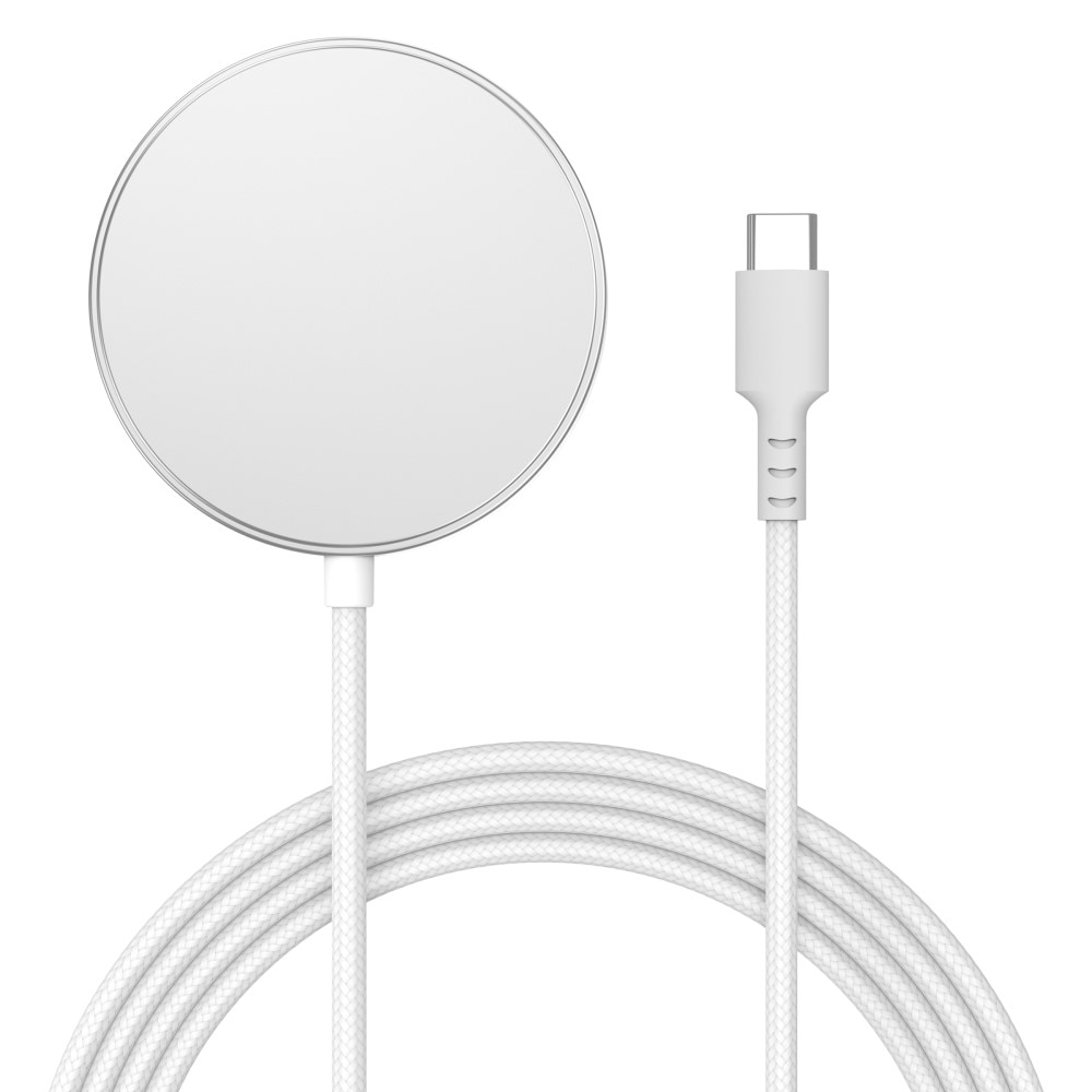 Apple iPhone 13 Pro Max Chargeur Sans Fil Qi2 15W MagSafe , blanc