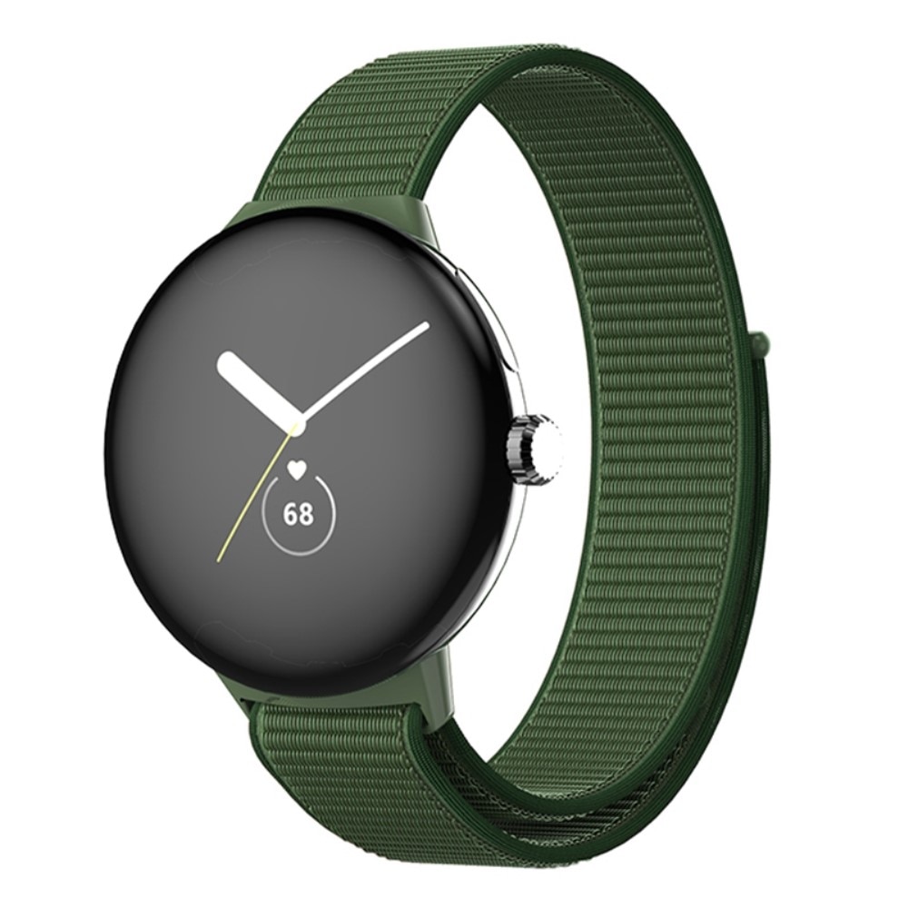 Bracelet en nylon Google Pixel Watch 3 41mm, Vert