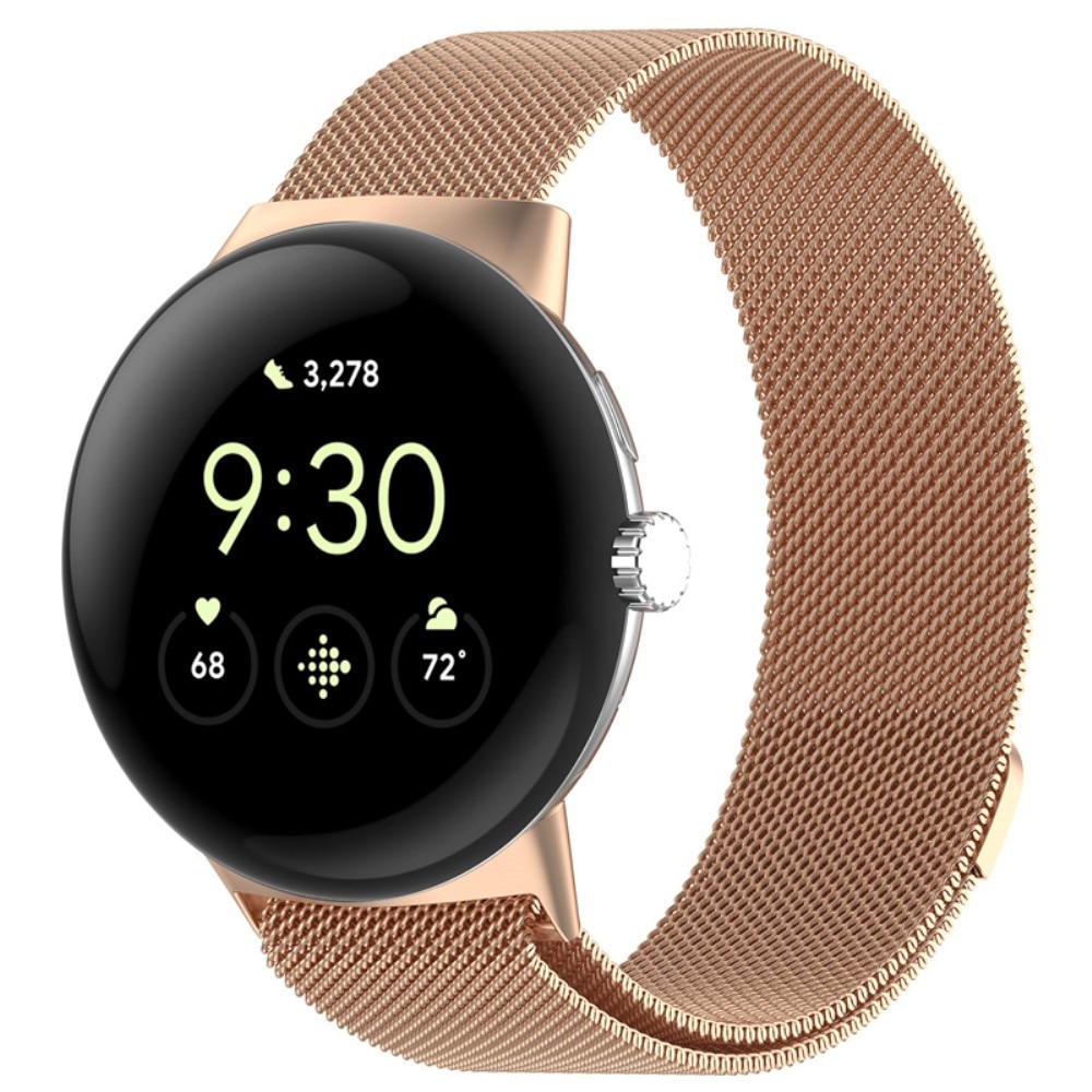 Bracelet milanais pour Google Pixel Watch 3 41mm, Or rose