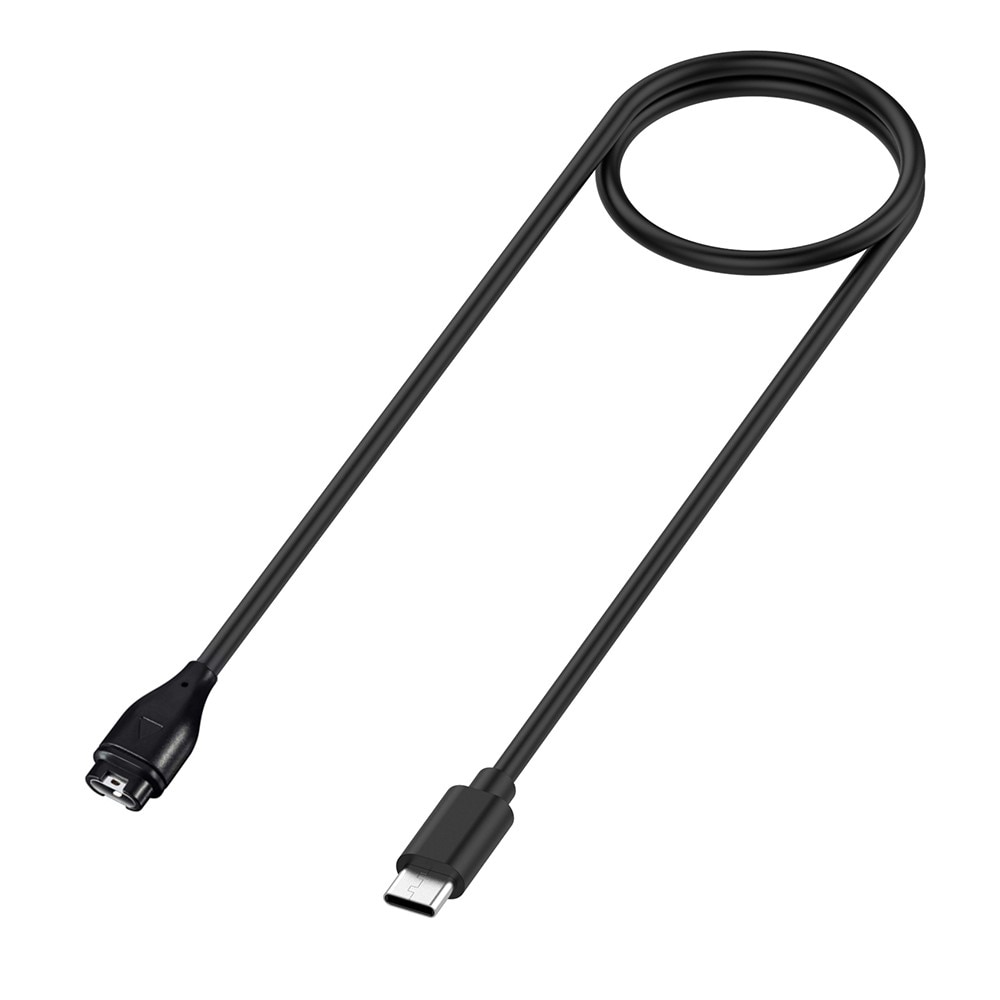 Câble de chargement USB-C 1m pour Garmin Approach S44, Noir