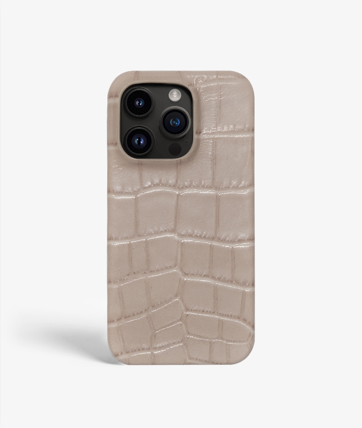 Coque iPhone 13 Pro Max Croco Gris
