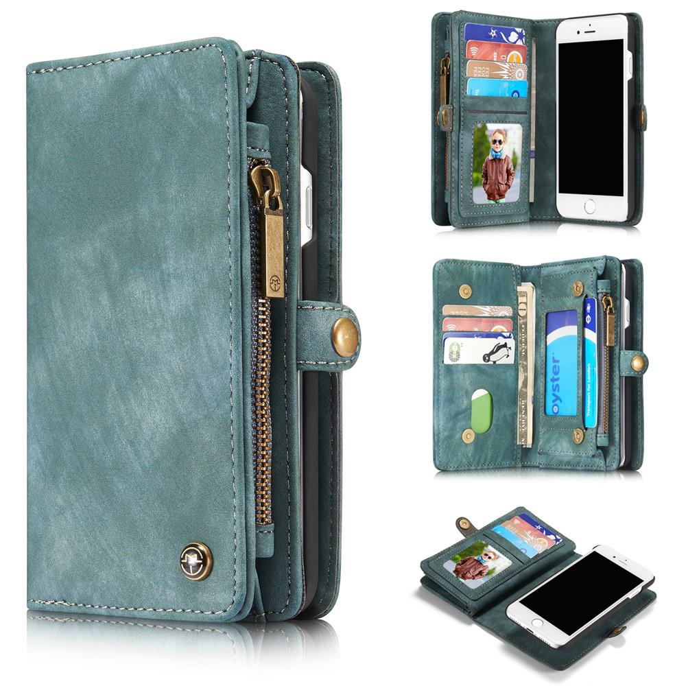 Étui portefeuille multi-cartes iPhone SE 2020, Bleu