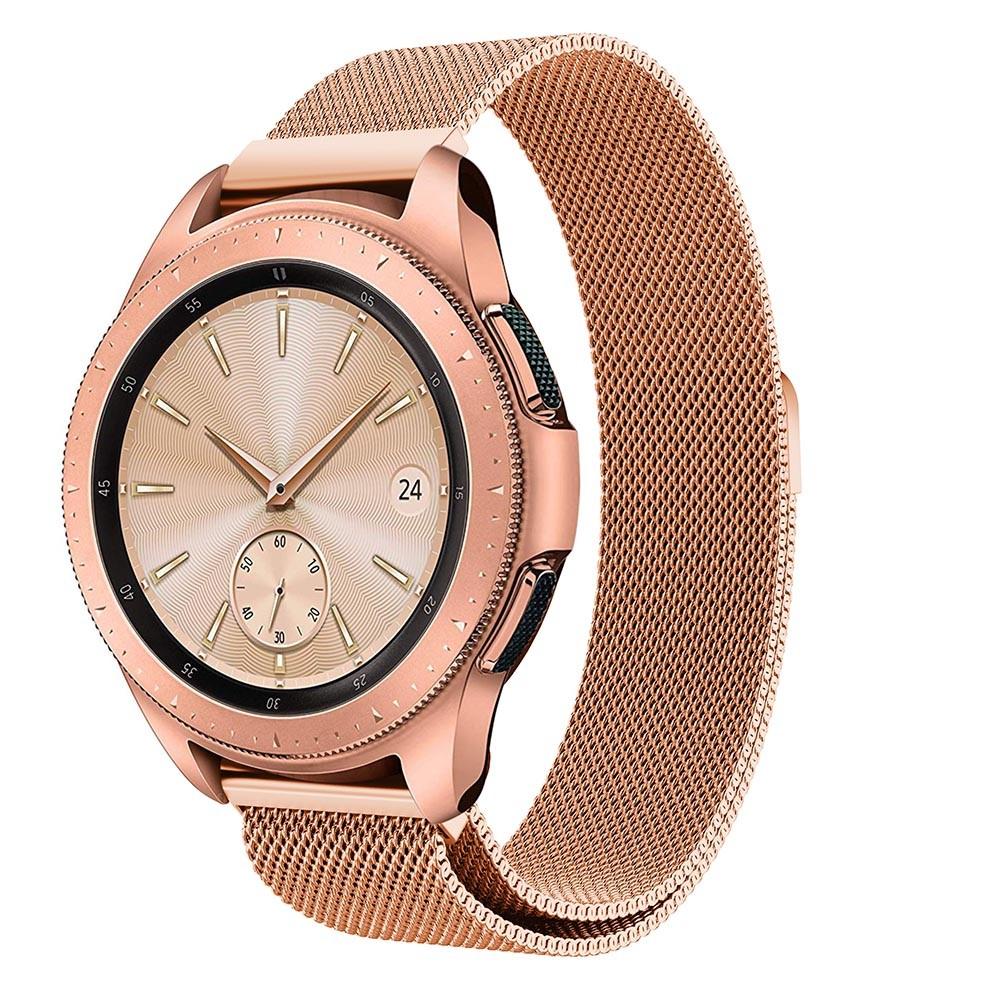 Bracelet milanais pour Samsung Galaxy Watch 42mm, Or rose