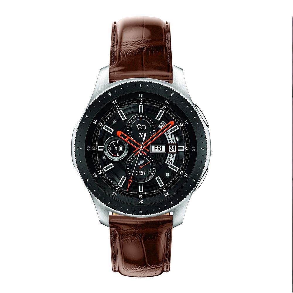 Croco Bracelet en cuir Amazfit Balance, marron