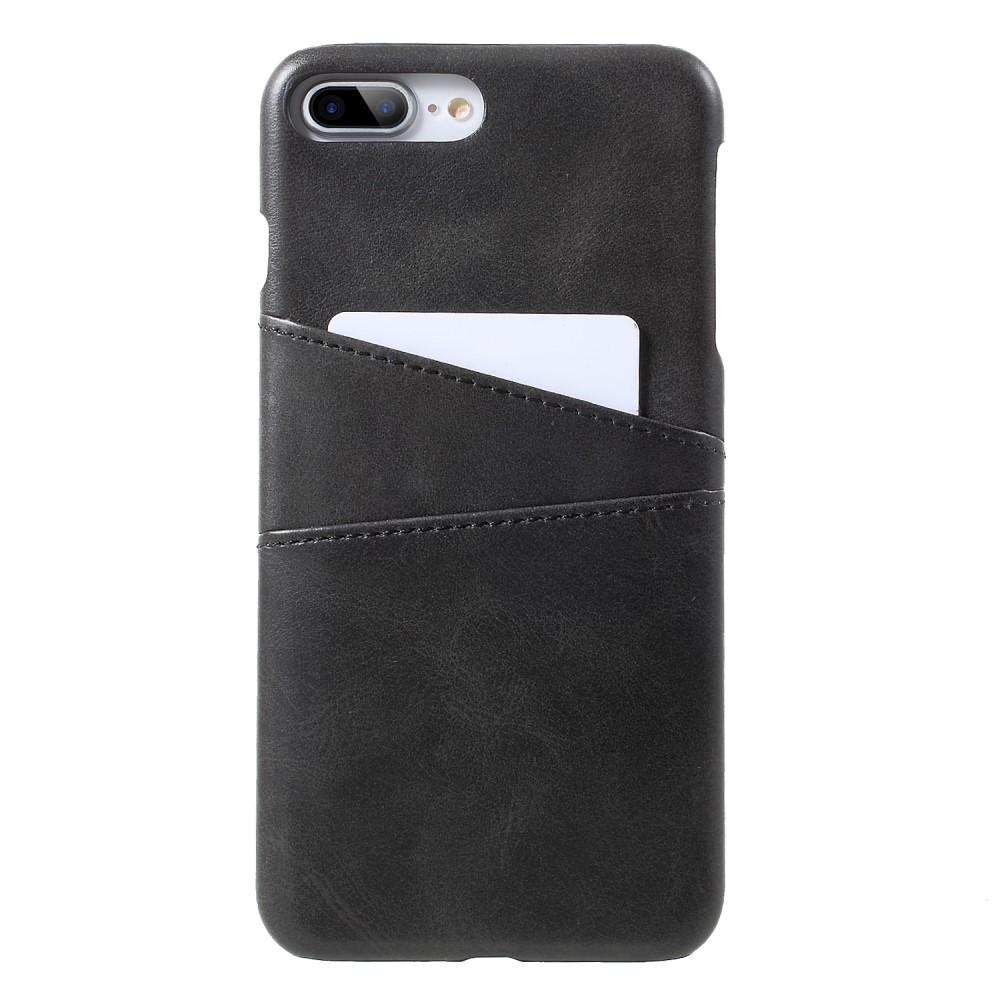 Coque Card Slots iPhone 7 Plus/iPhone 8 Plus, Noir